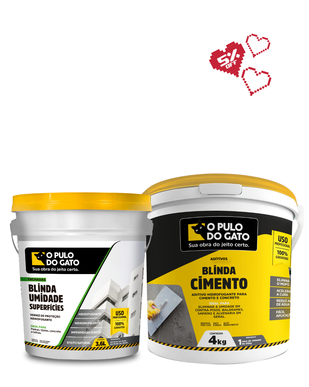 Blinda Cimento 4Kg + Blinda Umidade Superficies 3,6L