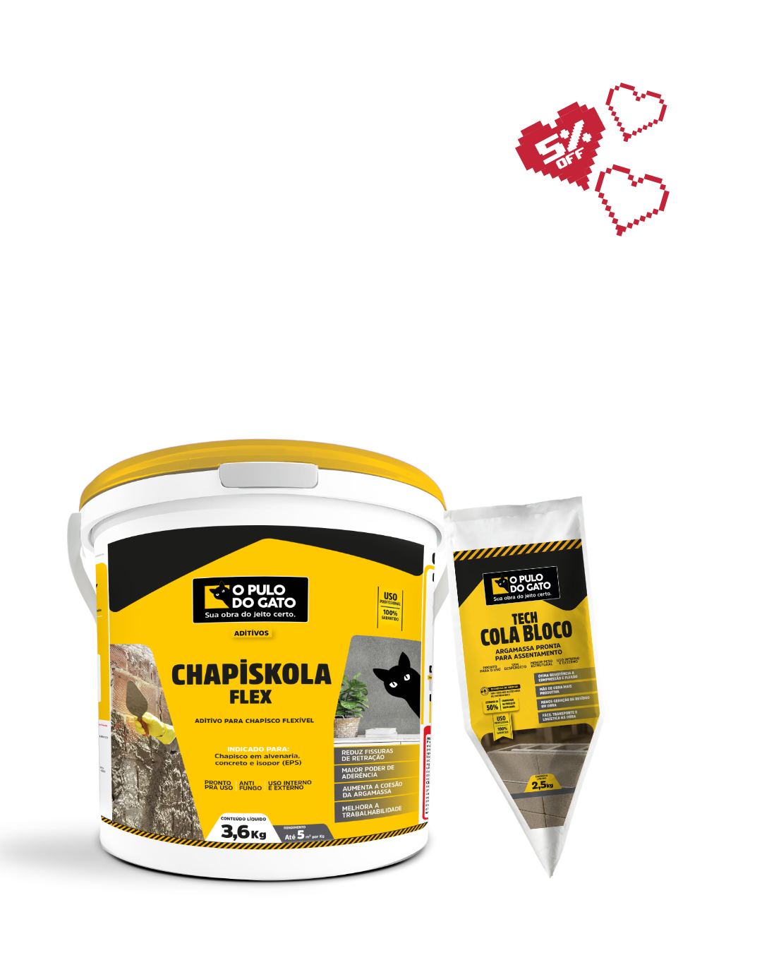 Chapiskola 3,6kg + Tech Cola Bloco 2,5kg