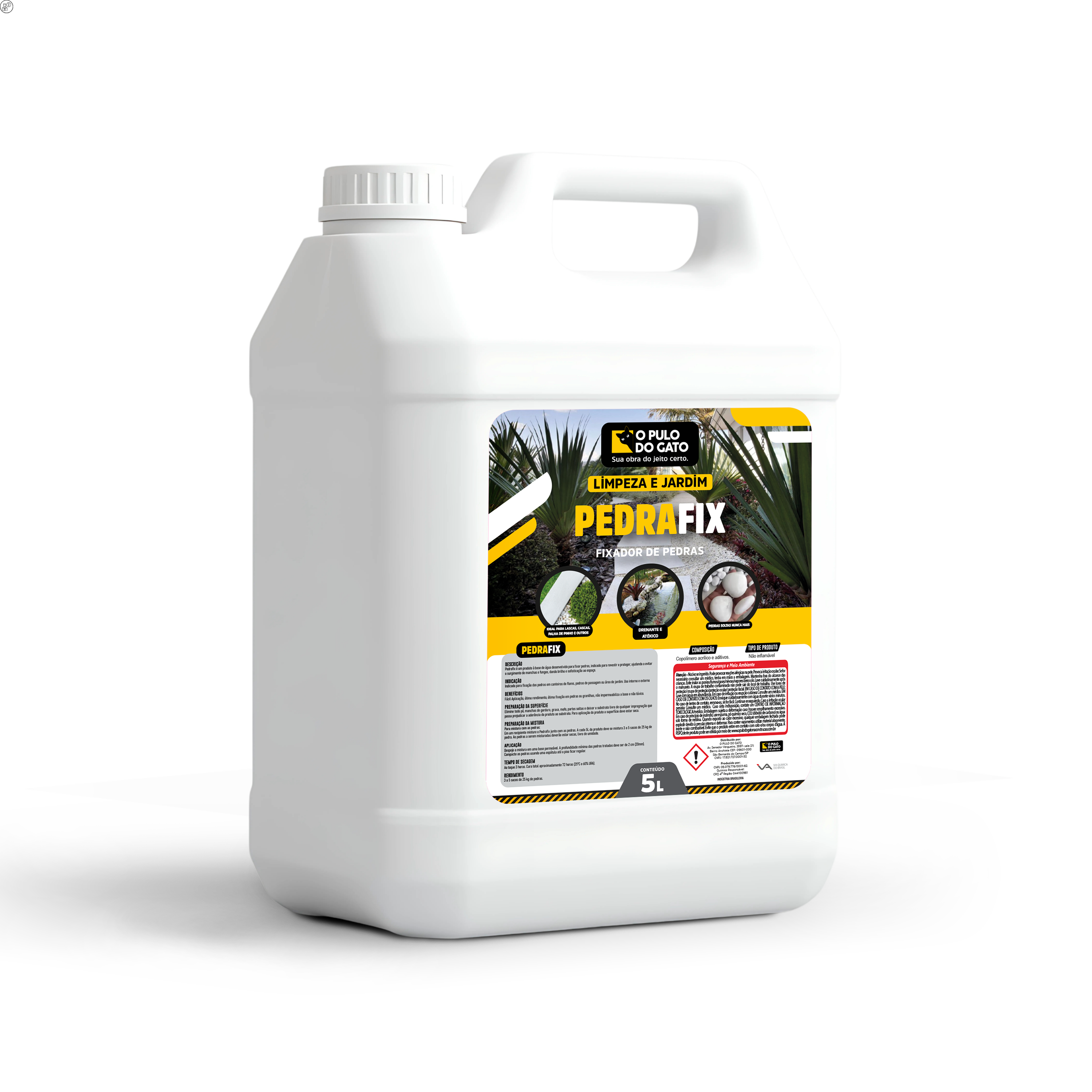Fixador de Pedras - Pedra Fix Semi Brilho 5L