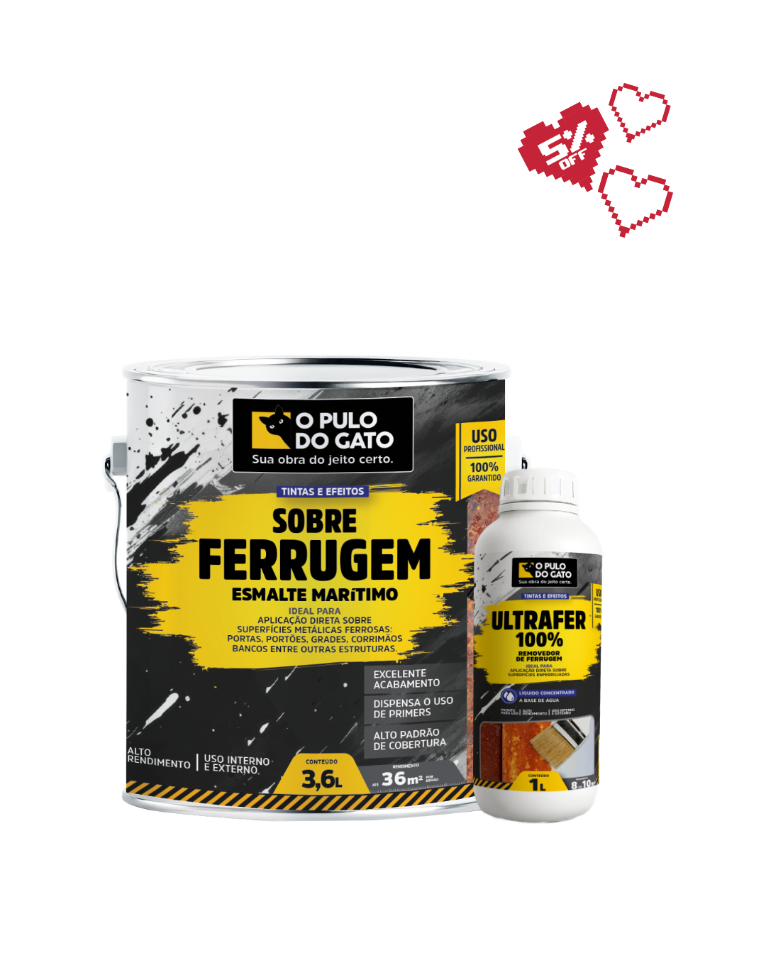 Sobre Ferrugem 3,6L + Ultrafer 100% 1L