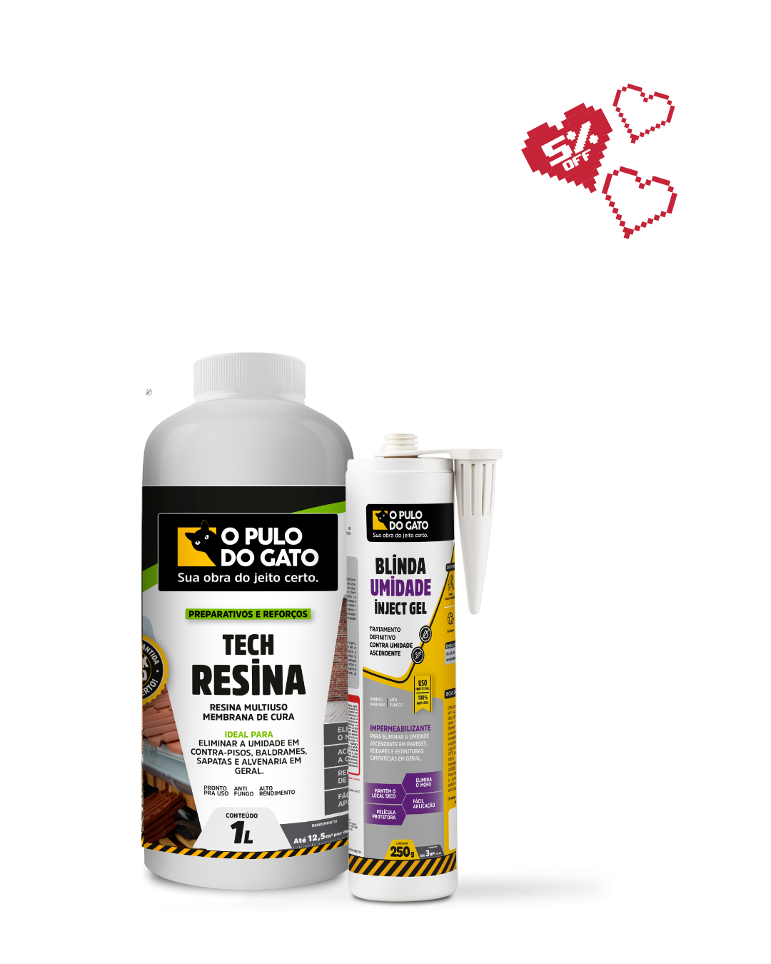 Tech Resina 1L + Blinda Umidade Inject Gel 250g